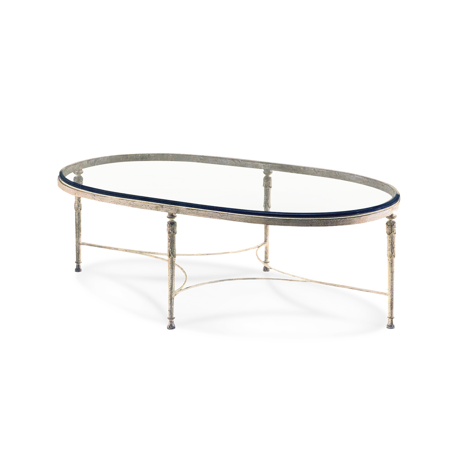 Oval Iron & Glass Table - Minton-Spidell